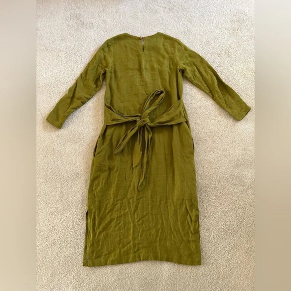 Fauxgerty “The Frannie” Vintage Linen Dress - Picture 4 of 6